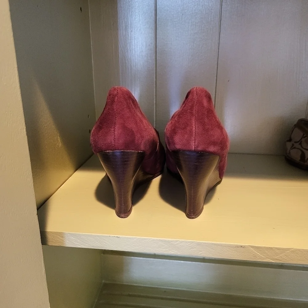 Eileen Fisher Suede Wedges